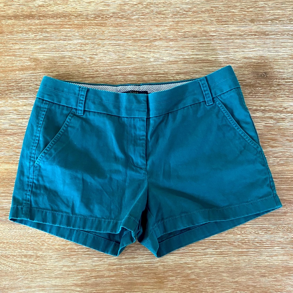 J. Crew Women’s Green Chino Shorts